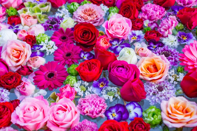 就任した時にもらうフラワーアレンジメント