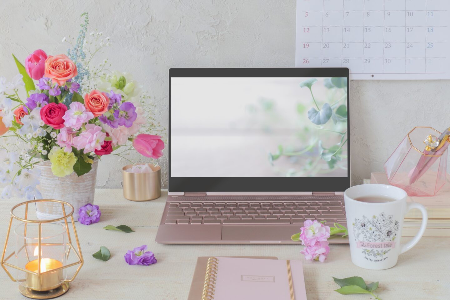 可愛いフラワーアレンジメント