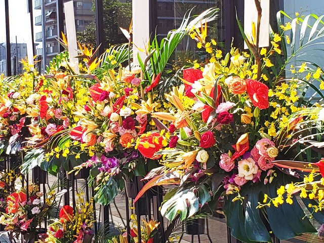 沢山のスタンドフラワー