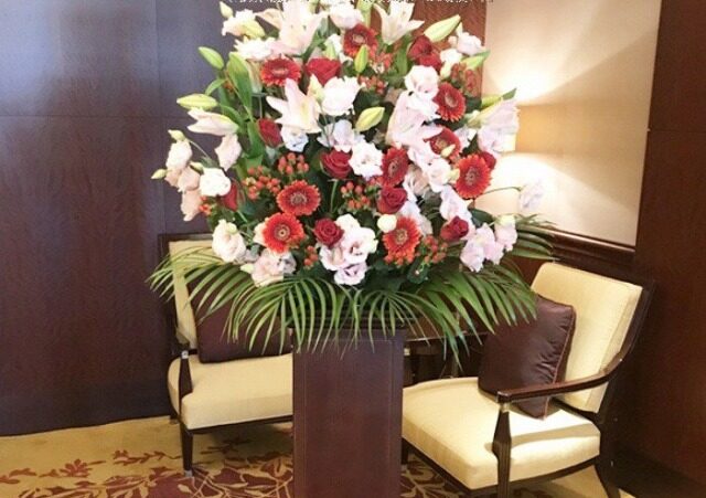 スタンド花　ウッドスタンド